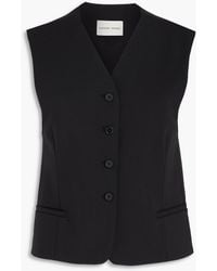 Loulou de Saison - Teora Wool-Blend Twill Vest - Lyst