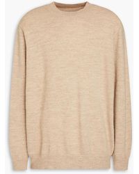 Maison Margiela - Mélange Wool And Alpaca-blend Sweater - Lyst