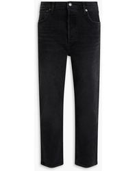 Agolde - Riley Cropped High-rise Straight-leg Jeans - Lyst