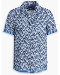 Orlebar Brown - Hibbert Floral-Print Piqué Shirt - Lyst