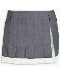 16Arlington - Layered Sequined Tulle And Crepe Mini Skirt - Lyst