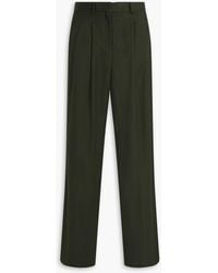 Theory - Wool-Flannel Wide-Leg Pants - Lyst