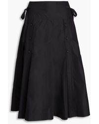 3.1 Phillip Lim - Cotton-blend Poplin Midi Skirt - Lyst
