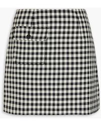 Claudie Pierlot - Checked Twill Mini Skirt - Lyst