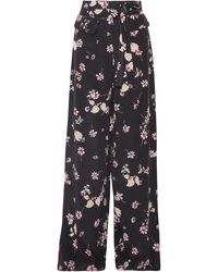 Valentino Garavani - Floral-print Silk Crepe De Chine Wide-leg Pants - Lyst