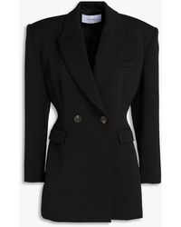 Alex Perry - Double-Breasted Grain De Poudre Wool-Blend Blazer - Lyst
