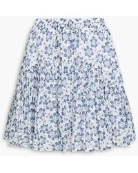 Polo Ralph Lauren - Floral-Print Cotton-Gauze Mini Skirt - Lyst