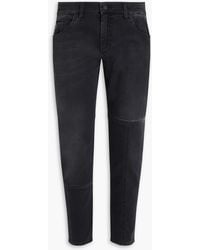 Dolce & Gabbana - Jeans aus denim mit schmalem bein und applikationen - Lyst