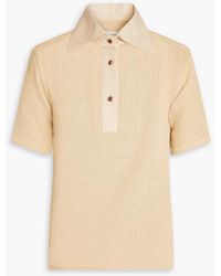 Giuliva Heritage - Daphne Open-knit Cotton Polo Shirt - Lyst