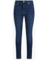 FRAME - Le High Skinny High-rise Skinny Jeans - Lyst