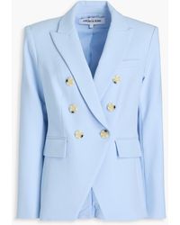 Veronica Beard - Miller Dickey Double-Breasted Crepe Blazer - Lyst