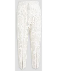 Isabel Marant - Lahore Printed Coated Organza Tapered Pants - Lyst