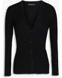 James Perse - Ribbed Linen-blend Cardigan - Lyst
