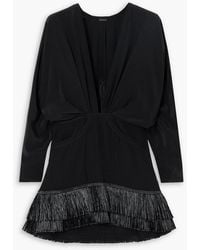 Johanna Ortiz - Mojito Nights Fringed Silk Crepe De Chine Mini Dress - Lyst