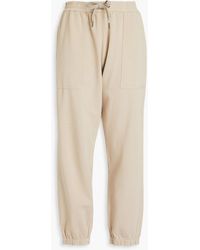 Brunello Cucinelli - French Cotton-terry Track Pants - Lyst