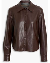 Enza Costa - Faux Leather Shirt - Lyst