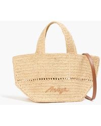 Maje - Raffia Shoulder Bag - Lyst