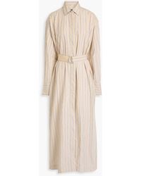 Rag & Bone - Briar Striped Cotton-Poplin Maxi Shirt Dress - Lyst