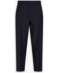 Jil Sander - Cropped Wool And Mohair-blend Tapered Pants - Lyst