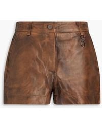 REMAIN Birger Christensen - Leather Shorts - Lyst