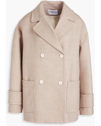 Claudie Pierlot - Double-breasted Twill Coat - Lyst