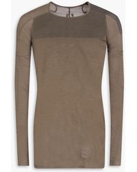 Rick Owens - Slub Cotton-jersey T-shirt - Lyst