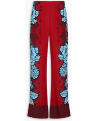 Borgo De Nor - Havana Printed Crepe Straight-leg Pants - Lyst