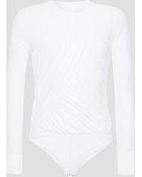 MM6 by Maison Martin Margiela Synthetic Stretch-jersey Bodysuit in Pink Womens Lingerie MM6 by Maison Martin Margiela Lingerie 