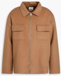 Sandro - Wool-blend Felt Jacket - Lyst