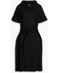 Boutique Moschino - Belted Crepe Dress - Lyst