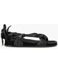Ba&sh - Colette Knotted Leather Sandals - Lyst