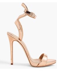 Giuseppe Zanotti - Coline 110 Faux Mirrored Leather Sandals - Lyst