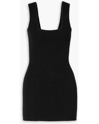 Wardrobe NYC - Ribbed Bouclé-knit Cotton-blend Mini Dress - Lyst