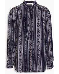 See By Chloé - Printed Crepe De Chine Blouse - Lyst