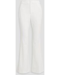 A.L.C. - Sophie Ii Satin-trimmed Crepe Flared Pants - Lyst
