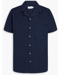Onia - Cotton-blend Seersucker Shirt - Lyst