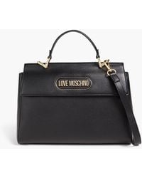 Love Moschino - Faux Textured-leather Tote - Lyst