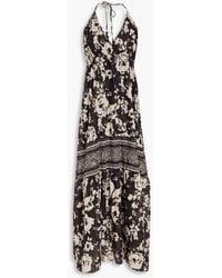 Ba&sh - Downtown Floral-print Cotton-gauze Maxi Dress - Lyst