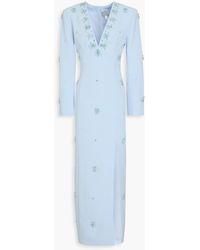 Huishan Zhang - Aurore Crystal-embellished Crepe Gown - Lyst