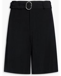 Jil Sander - Belted Woven Shorts - Lyst