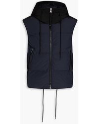 Holden - Two-tone Quilted Shell Hooded Down Vest - Lyst