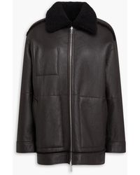 Theory - Reversible Leather And Shearling Jacket - Lyst