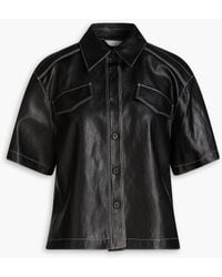 LVIR - Faux Leather Shirt - Lyst