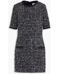 Claudie Pierlot - Kariertes minikleid aus bouclé-tweed - Lyst