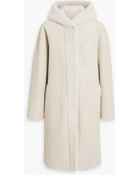 Dom Goor - Reversible Shearling Hooded Coat - Lyst