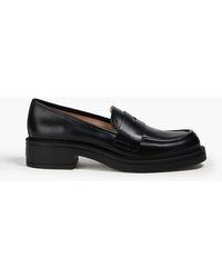 Stuart Weitzman - Louise Leather Penny Loafers - Lyst