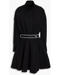 Maje - Cotton-blend Poplin Mini Shirt Dress - Lyst