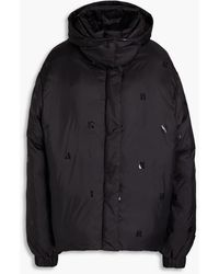ROTATE BIRGER CHRISTENSEN - Logo-print Quilted Shell Hooded Jacket - Lyst