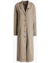 Tibi - Cotton And Linen-blend Sateen Midi Shirt Dress - Lyst