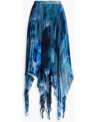Altuzarra - Pleated Tie-dyed Chiffon Maxi Skirt - Lyst